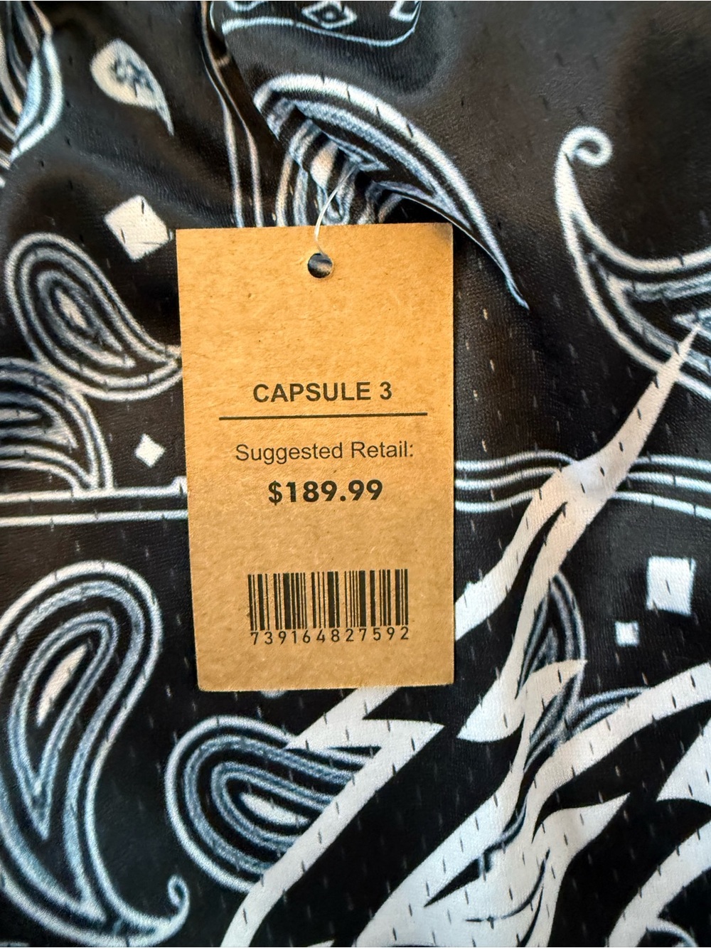Corrupted Creative Black & White Paisley Button-Down Shirt